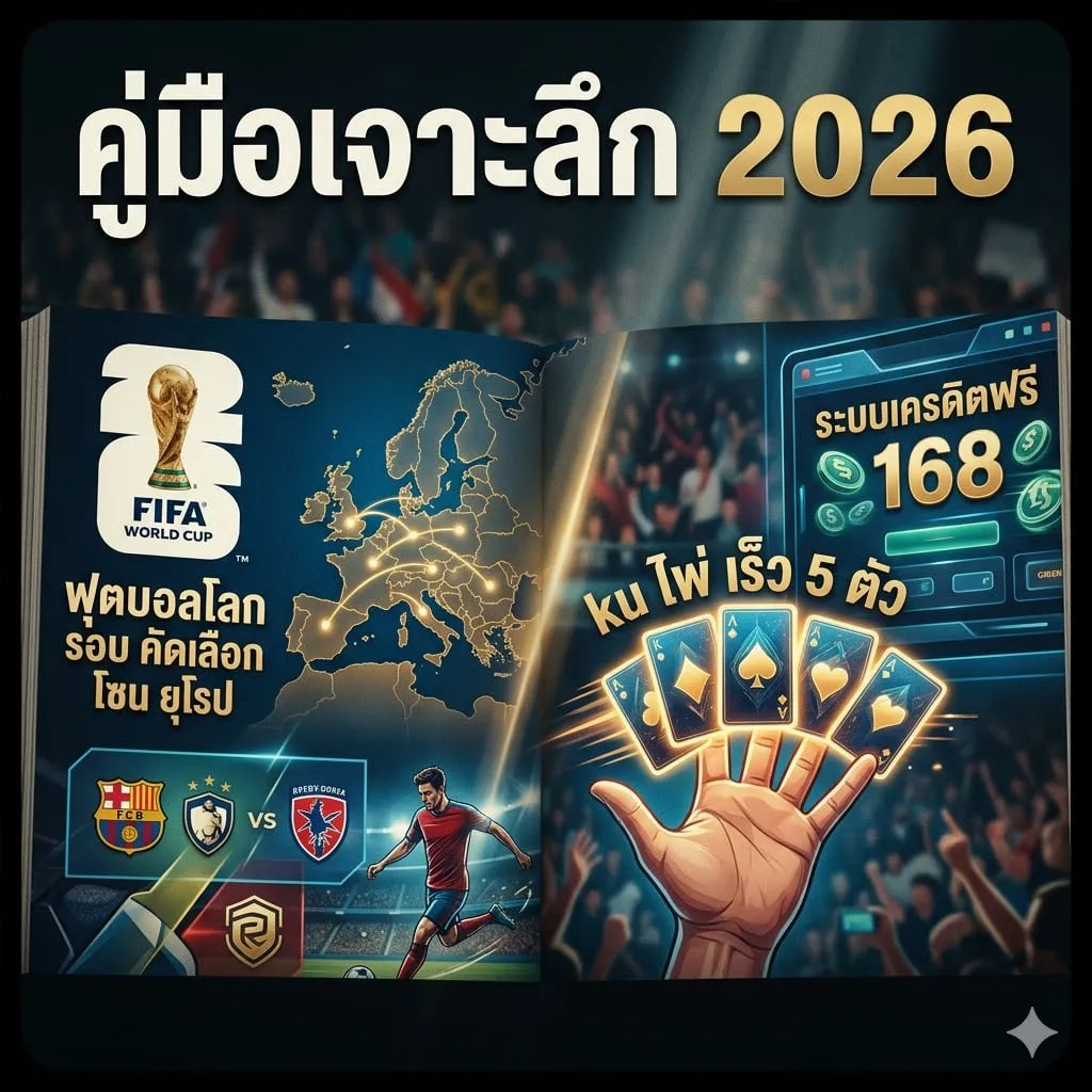 คู่มือเจาะลึก 2026: จาก ฟุตบอล โลก รอบ คัดเลือก โซน ยุโรป ถึงนวัตกรรม ku ไพ่ เร็ว 5 ตัว และระบบเครดิตฟรี 168