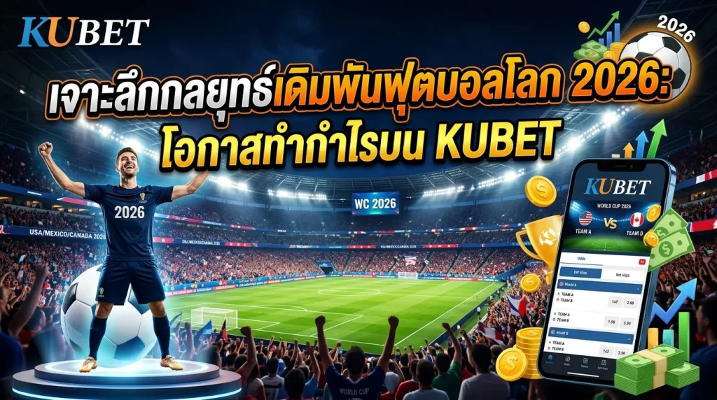 เจาะลึกกลยุทธ์เดิมพันฟุตบอลโลก 2026: โอกาสทำกำไรบน Kubet